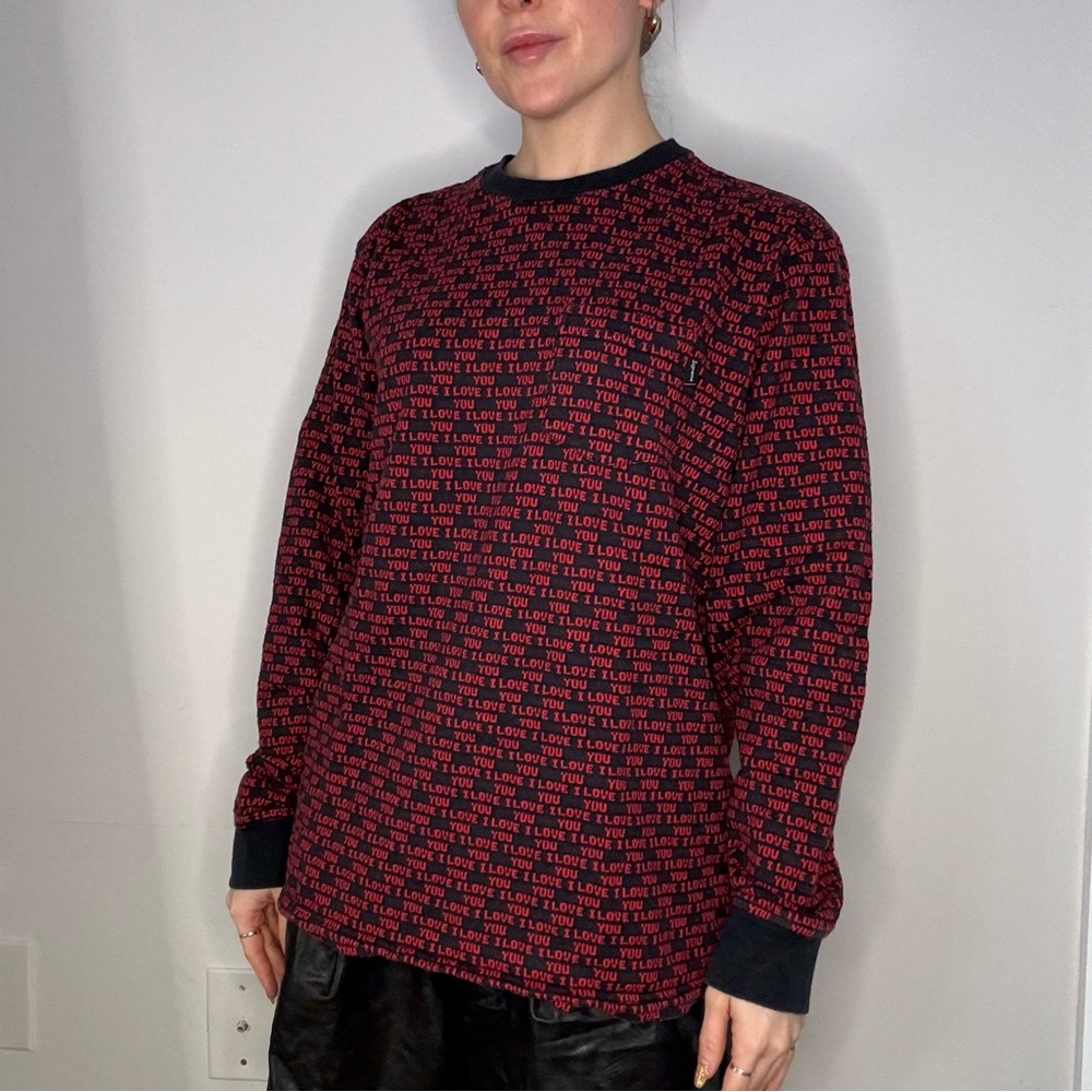 SUPREME FW16 “I Love You” Knit Jacquard L/S Top